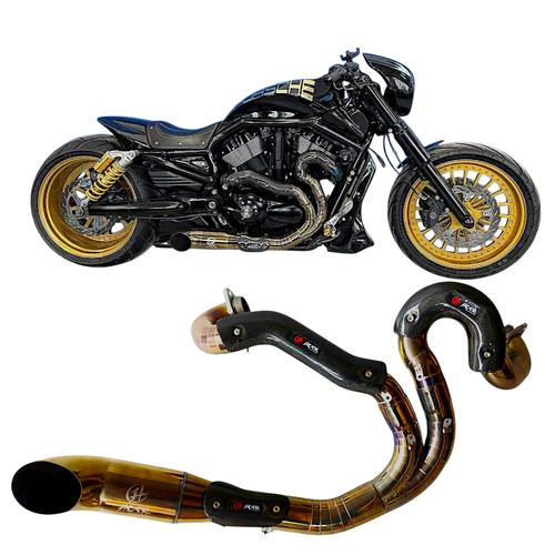 Sistema scarico hckr harley - sistema,